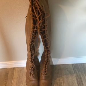 Brown Over-the-knee Boots